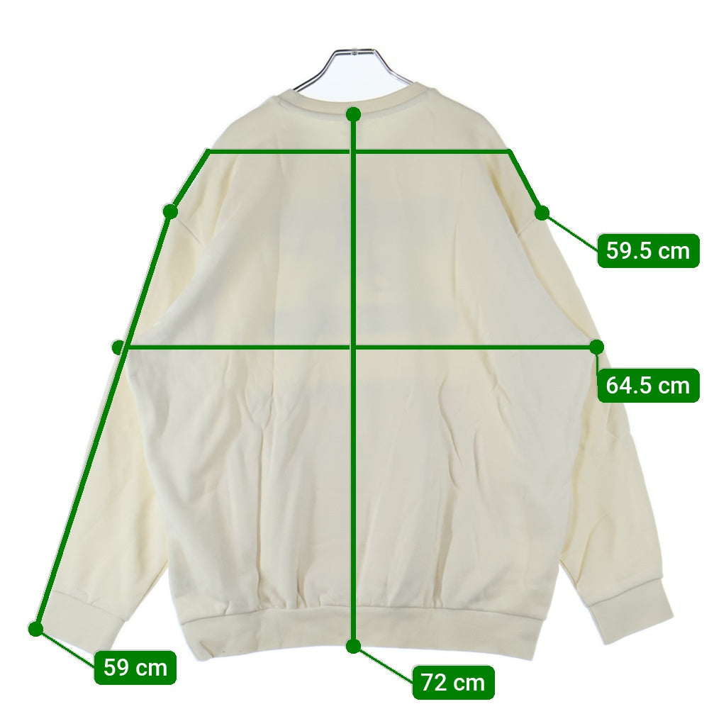 Reebok(リーボック) フロント刺繍クルーネックスウェットトレーナー HA7168 アイボリー