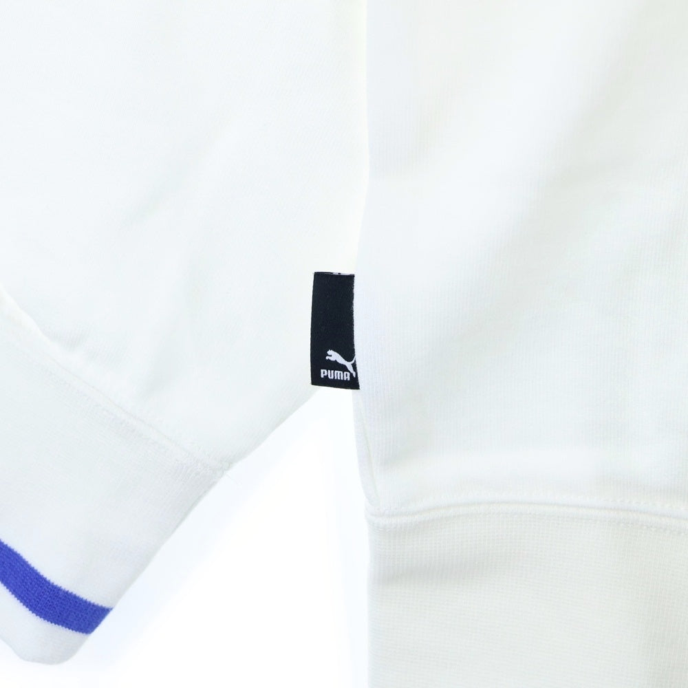 PUMA(プーマ) フロント刺繍クルーネックスウェットトレーナー 539696-02 ホワイト