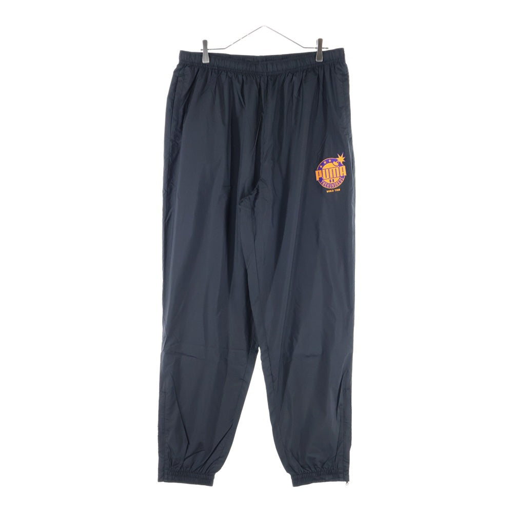 PUMA(プーマ) フロント刺繍ナイロンパンツ 596748-01 ブラック