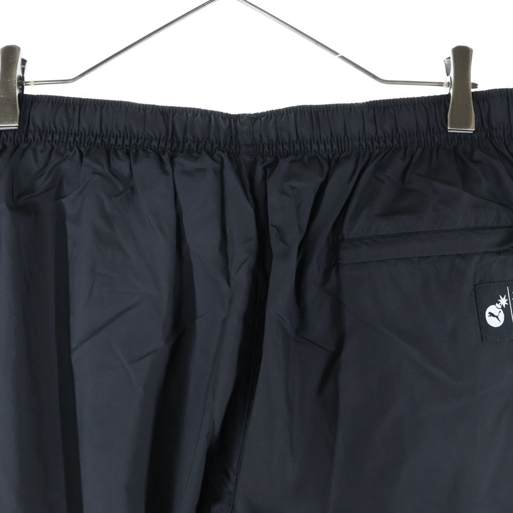 PUMA(プーマ) フロント刺繍ナイロンパンツ 596748-01 ブラック