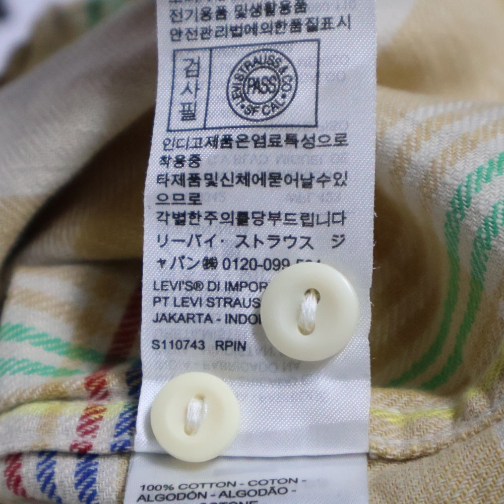Levi's(リーバイス) フロントボタン付きチェックシャツ 19573-0189 ブラウン