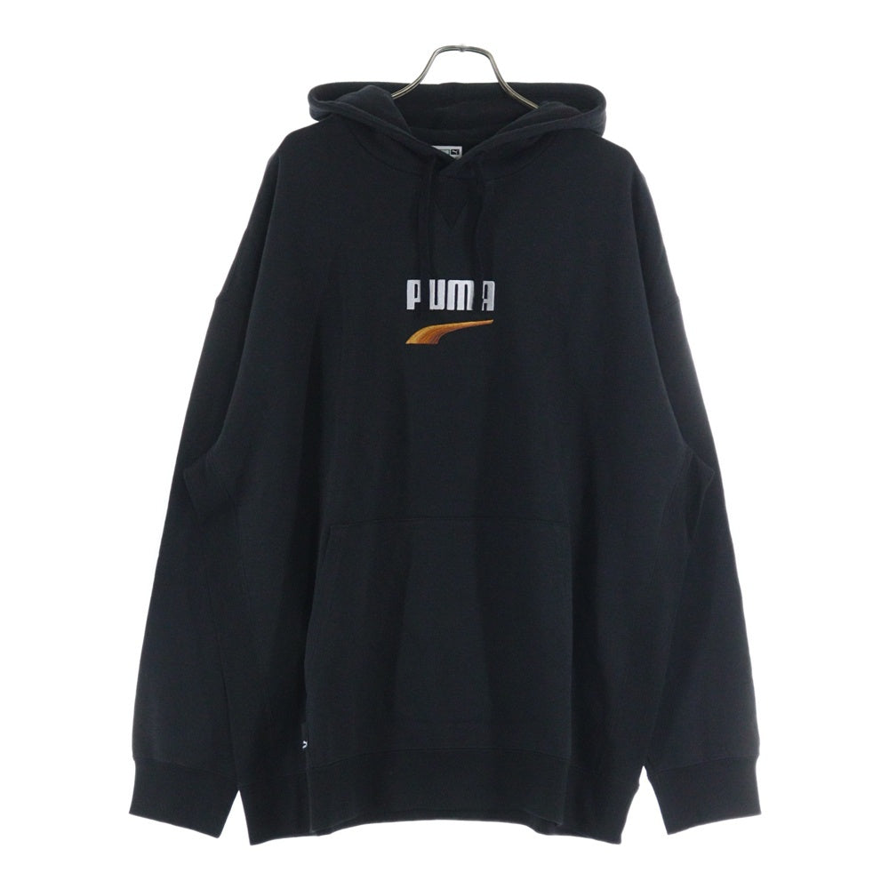 PUMA(プーマ) フロント刺繍プルオーバーパーカー 538245-01 ブラック