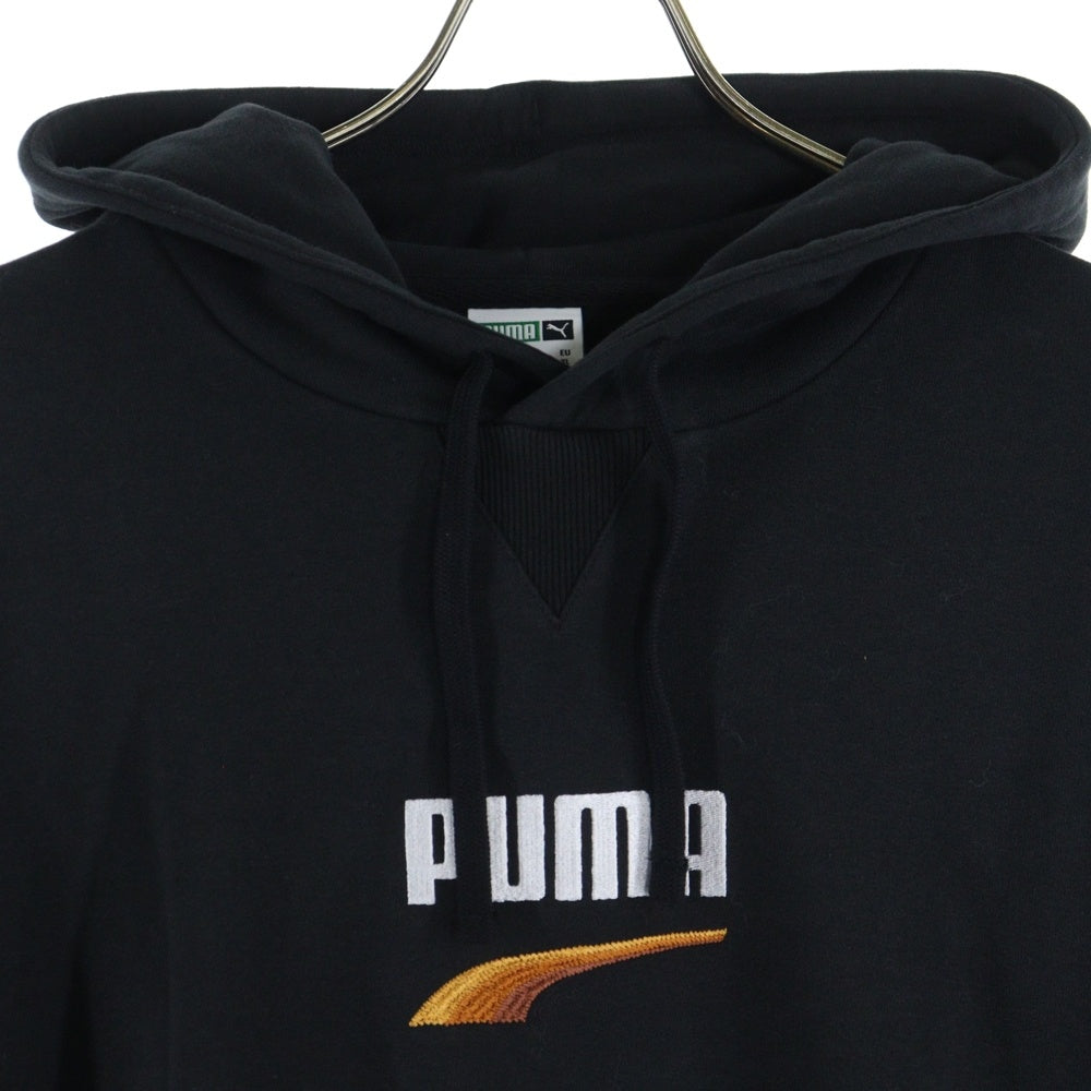 PUMA(プーマ) フロント刺繍プルオーバーパーカー 538245-01 ブラック