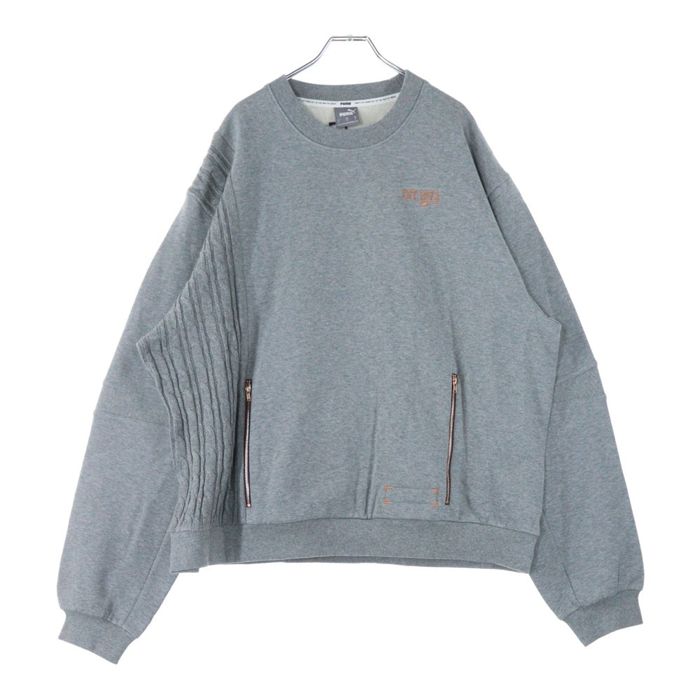 PUMA(プーマ) クルーネックスウェットトレーナー 532207-02 グレー