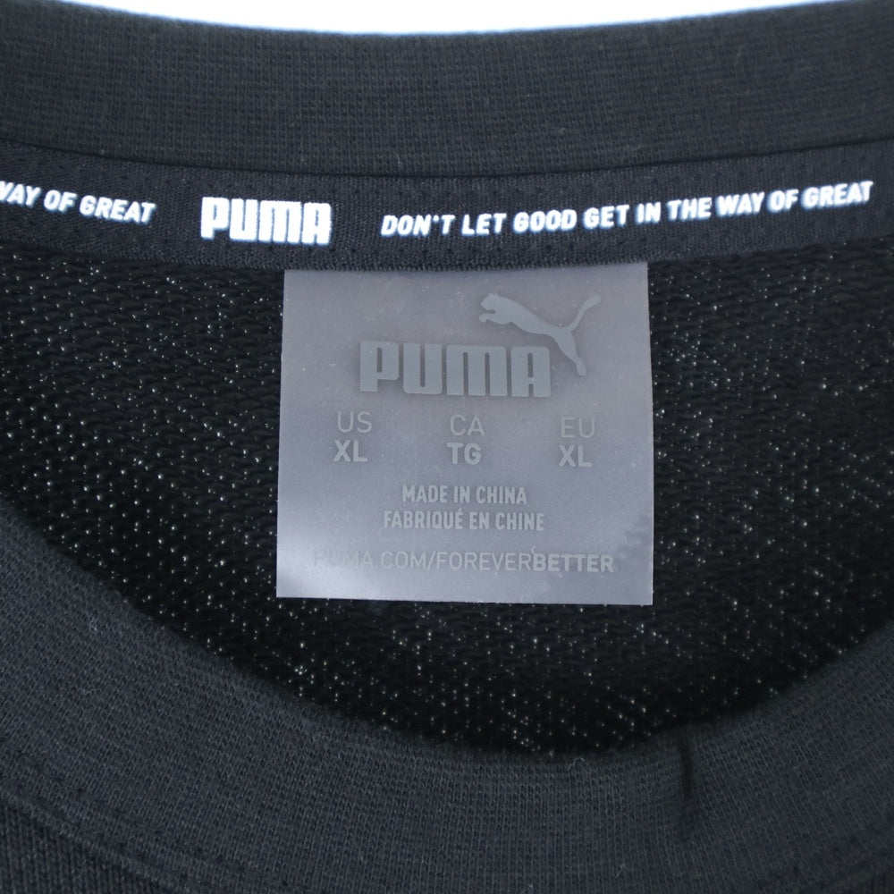 PUMA(プーマ) フロント刺繍半袖Tシャツ 534192-02 ブラック