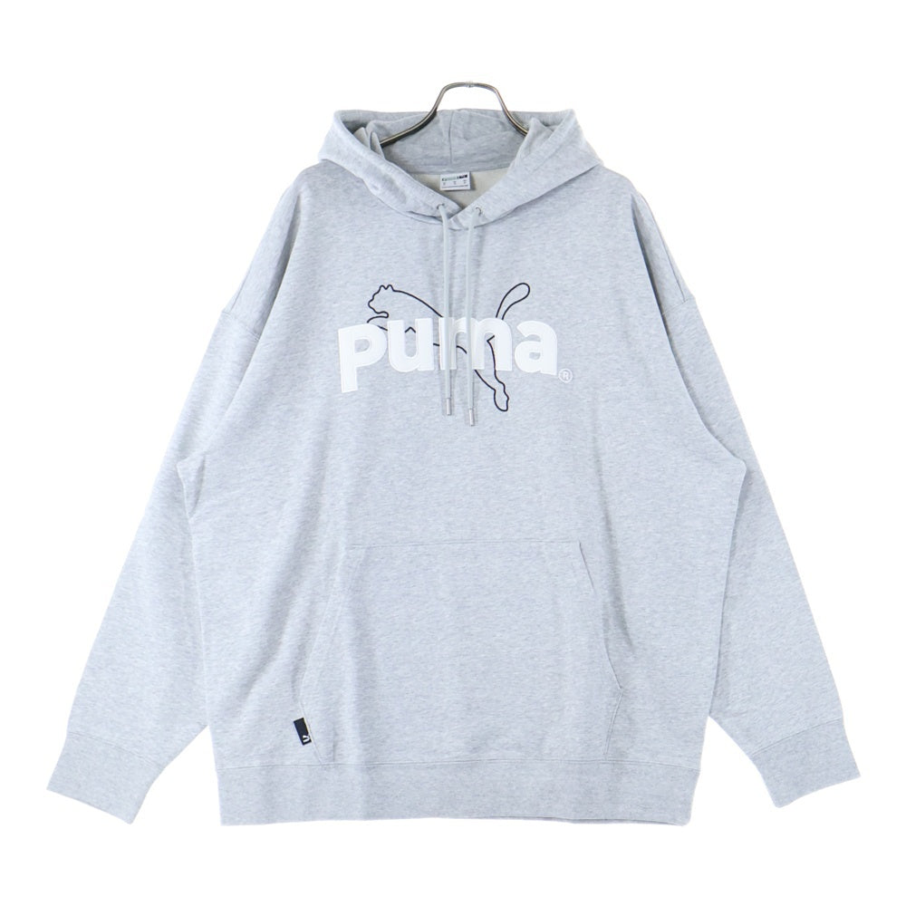 PUMA(プーマ) フロント刺繍プルオーバーパーカー 538259-04 グレー