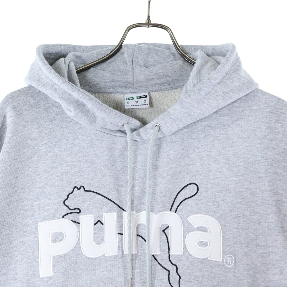 PUMA(プーマ) フロント刺繍プルオーバーパーカー 538259-04 グレー