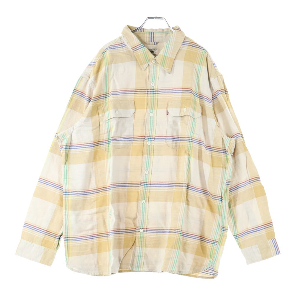 Levi's(リーバイス) フロントボタン付きチェックシャツ 19573-0189 ブラウン
