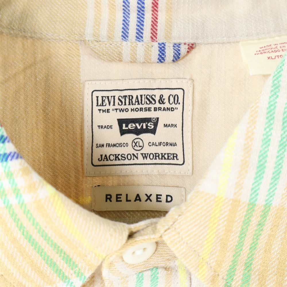Levi's(リーバイス) フロントボタン付きチェックシャツ 19573-0189 ブラウン