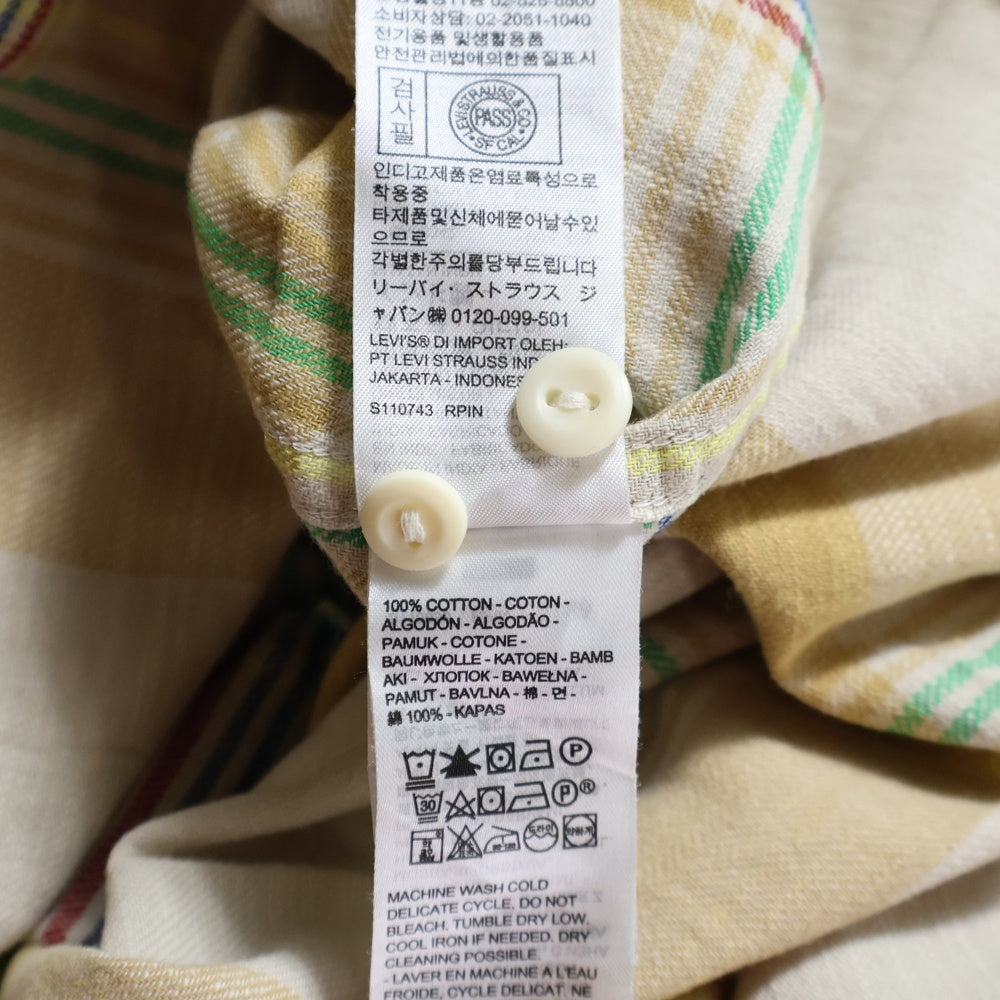 Levi's(リーバイス) フロントボタン付きチェックシャツ 19573-0189 ブラウン