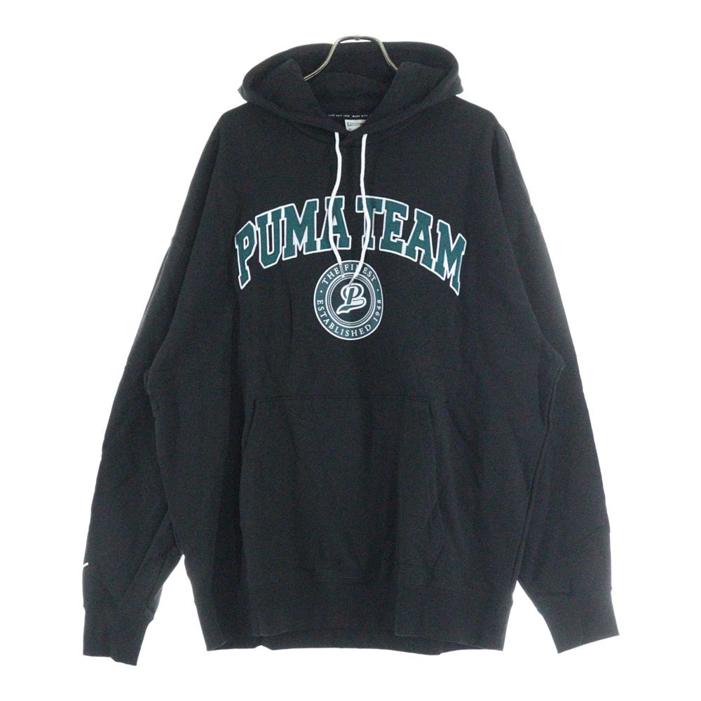 PUMA(プーマ) フロント刺繍プルオーバーパーカー 539170-01 ブラック