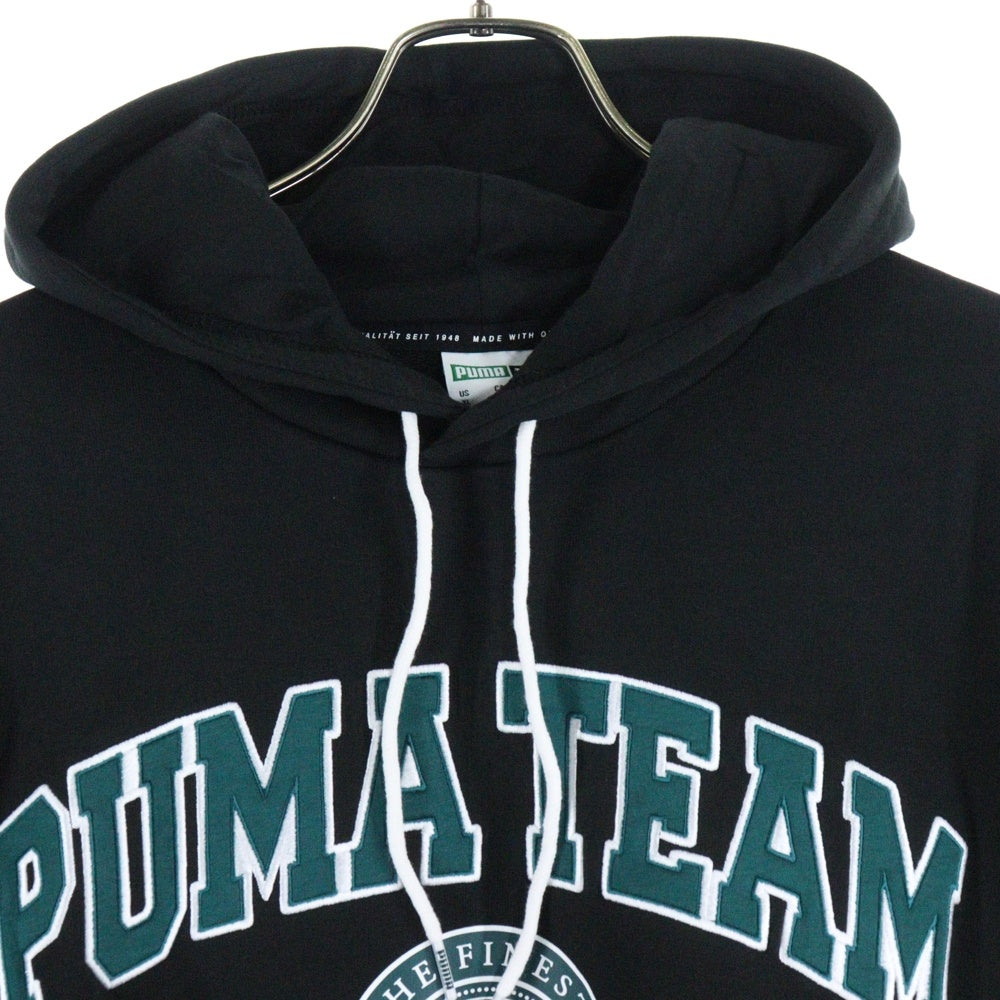 PUMA(プーマ) フロント刺繍プルオーバーパーカー 539170-01 ブラック