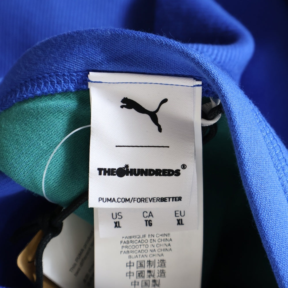 PUMA(プーマ) フロントプリントプルオーバーパーカー 598311-89 ブルー