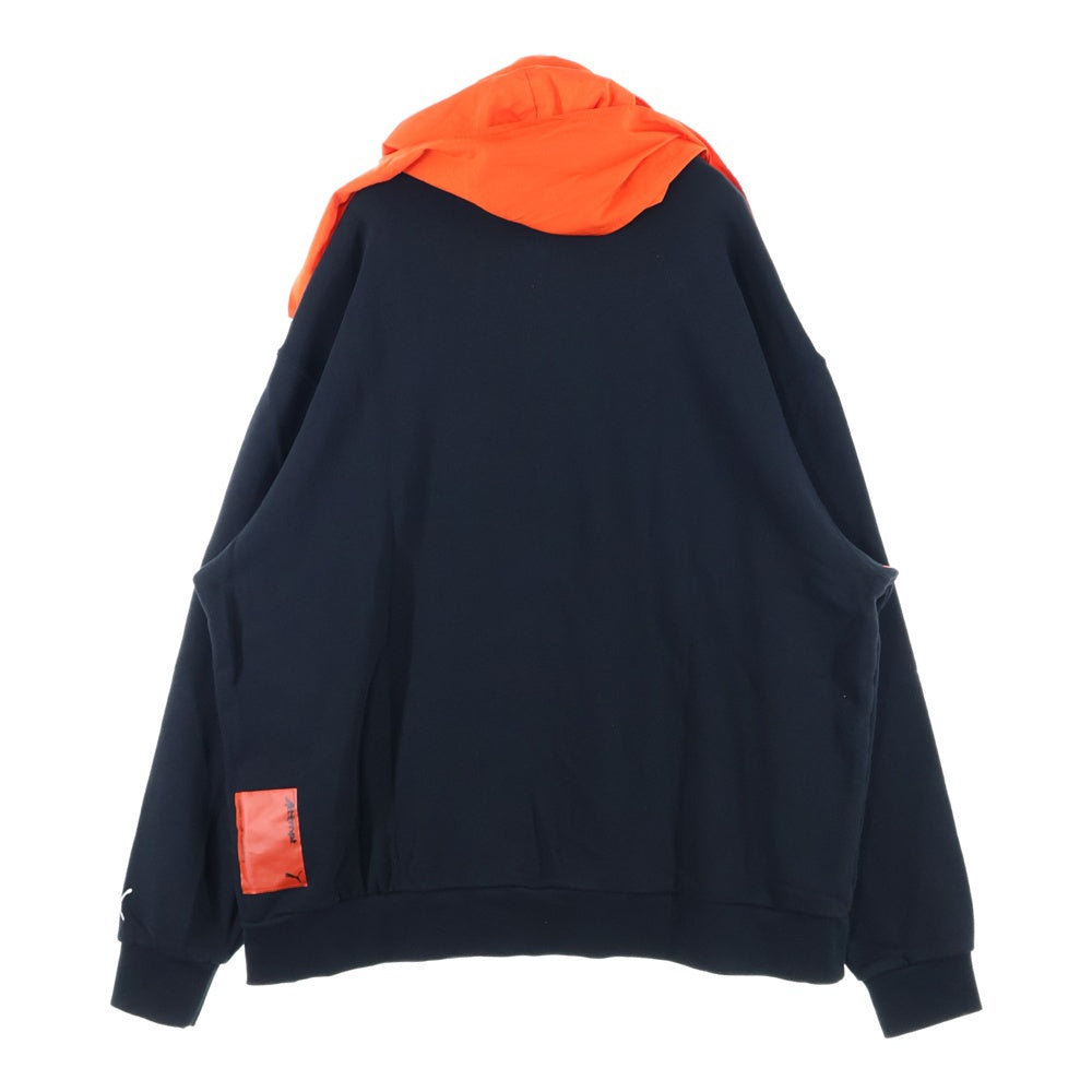 PUMA(プーマ) フロント刺繍ジップパーカー 598263-01 ブラック