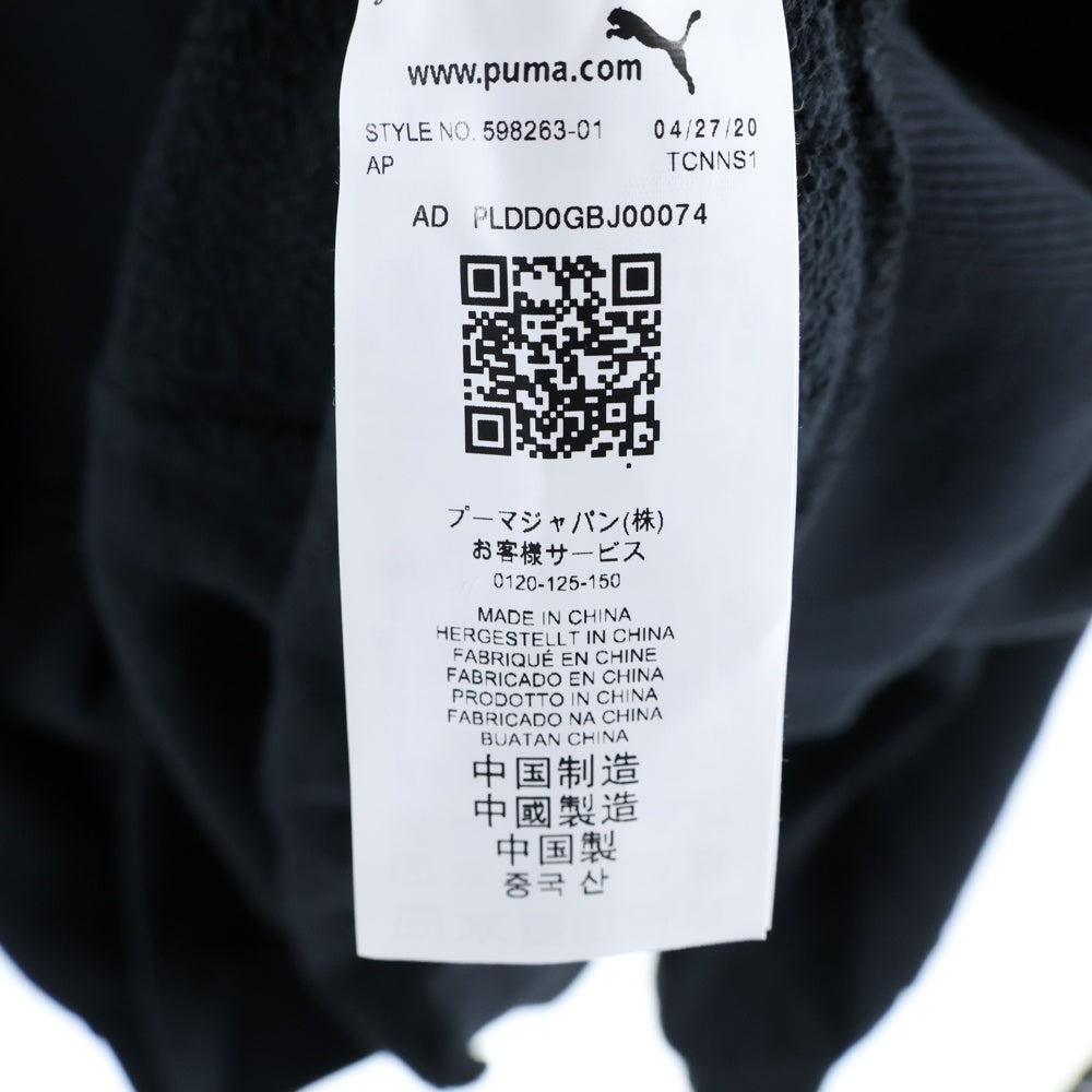 PUMA(プーマ) フロント刺繍ジップパーカー 598263-01 ブラック