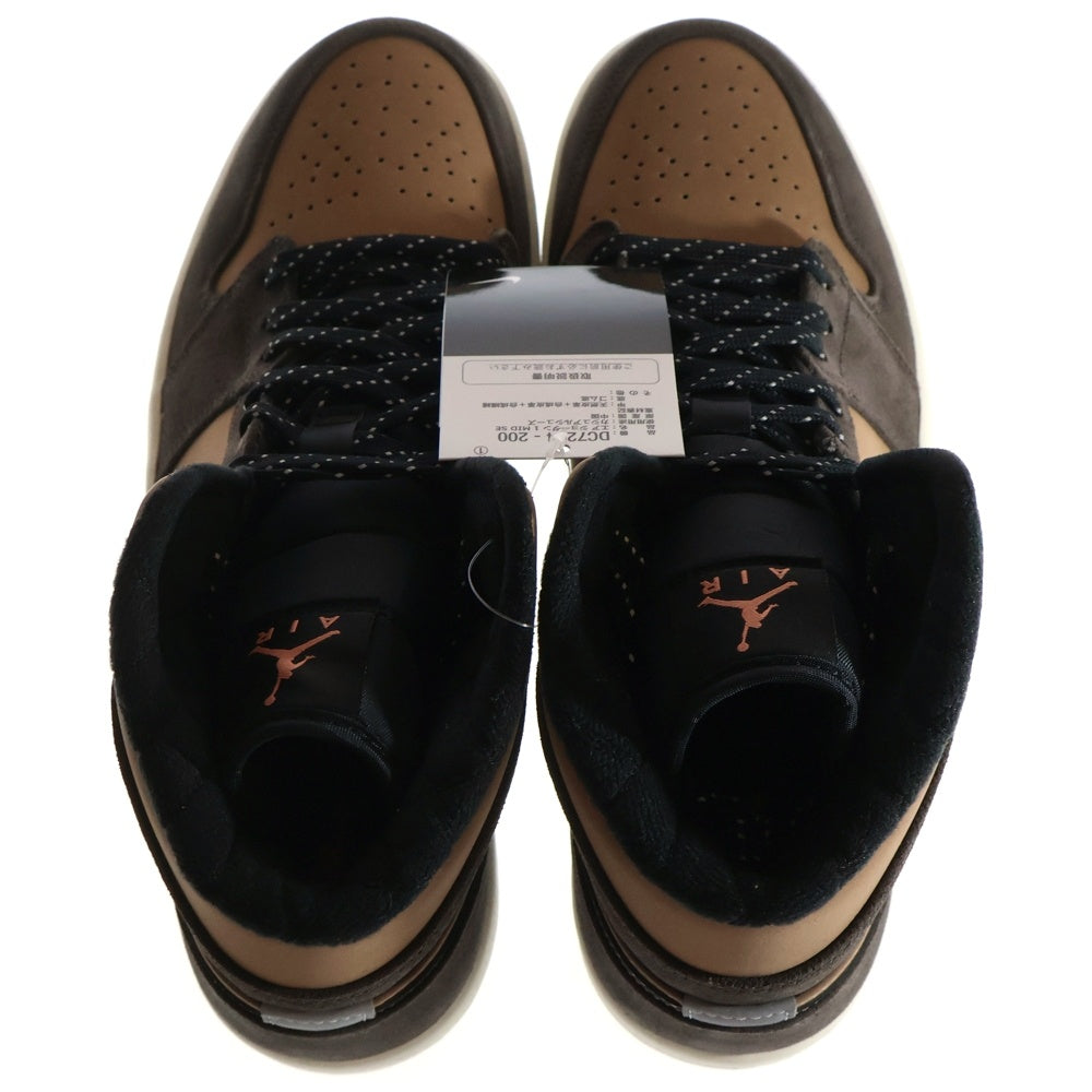 NIKE(ナイキ) AIR JORDAN 1 MID SE DARK CHOCOLATE DC7294-200 エアジョーダン1 ダークチョコレート ミッドカットスニーカー ブラウン US11/29.0cm