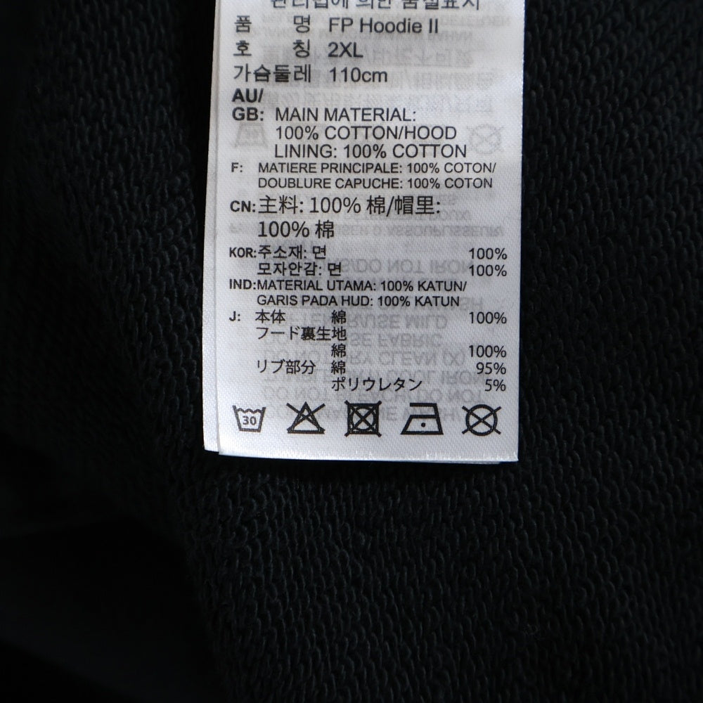 adidas(アディダス) フロントプリントプルオーバーパーカー GV0923 ブラック