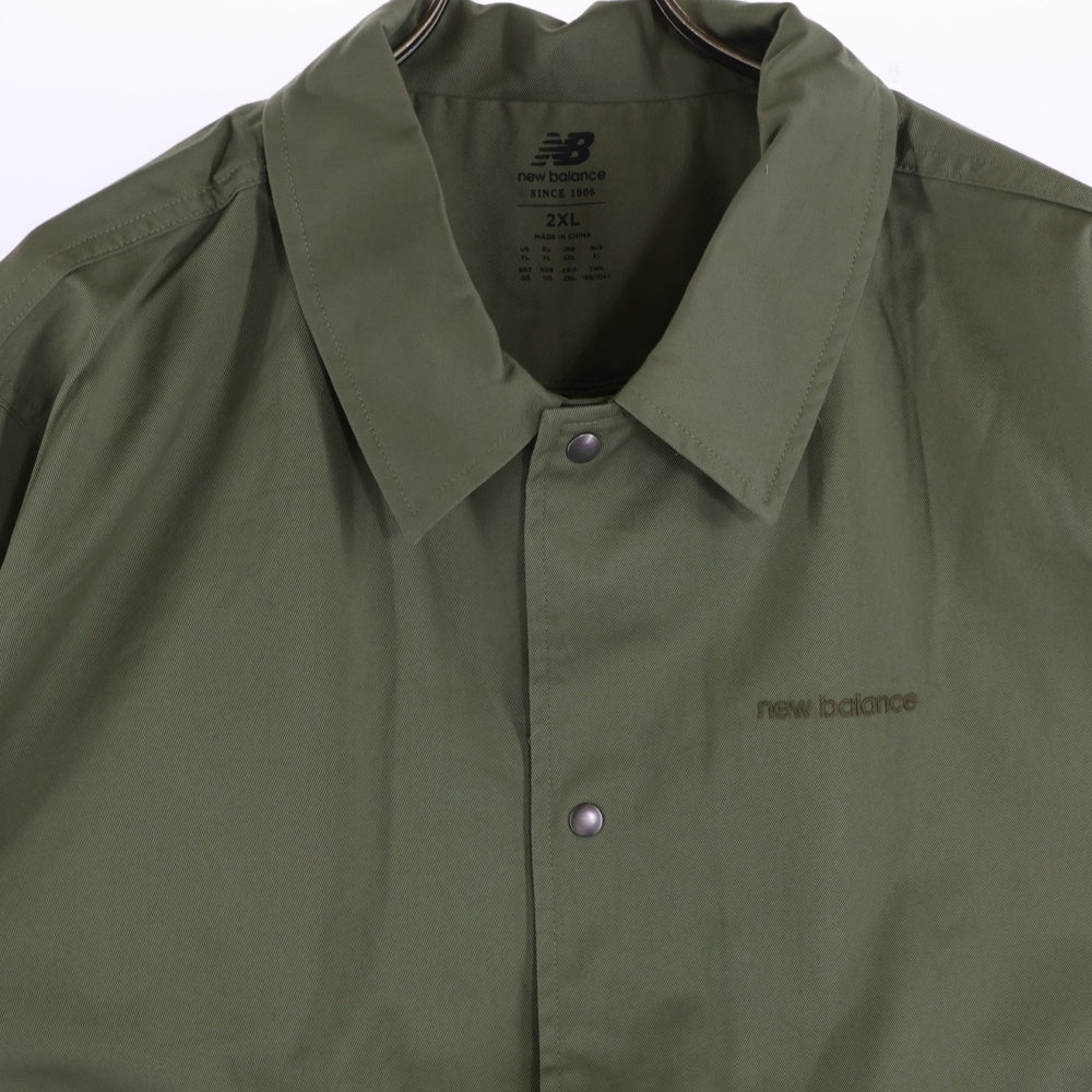 New Balance(ニューバランス) フロントスナップボタンジャケット AMJ23552 カーキ