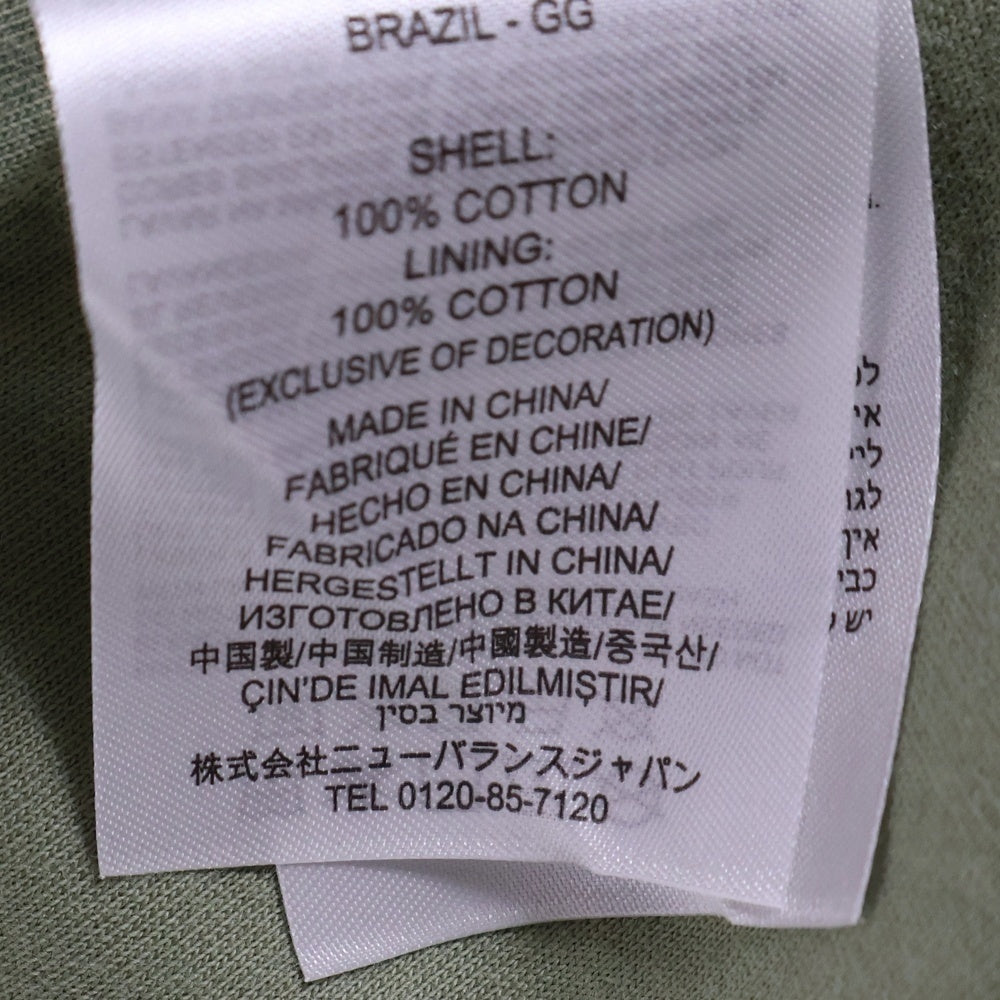 New Balance(ニューバランス) フロントスナップボタンジャケット AMJ23552 カーキ