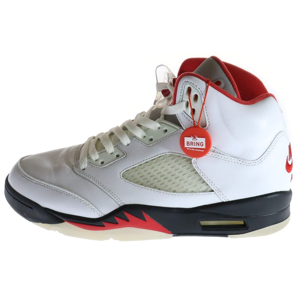 NIKE(ナイキ) AIR JORDAN 5 RETRO FIRE RED DA1911-102 エアジョーダン5 ファイアレッド ハイカットスニーカー US10/28.0cm ホワイト /レッド