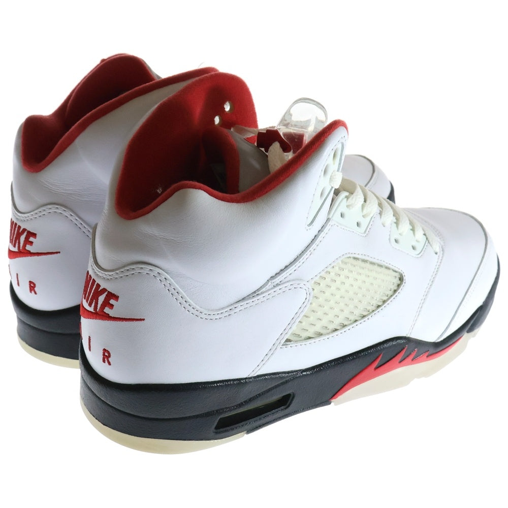 NIKE(ナイキ) AIR JORDAN 5 RETRO FIRE RED DA1911-102 エアジョーダン5 ファイアレッド ハイカットスニーカー US10/28.0cm ホワイト /レッド