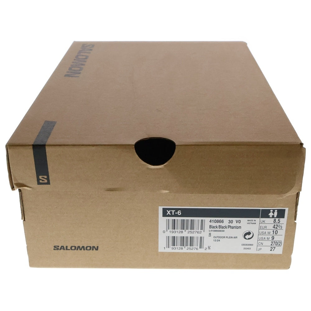 SALOMON(サロモン) XT-6 ADV 410866 ローカットスニーカー US9/27.0cm ブラック