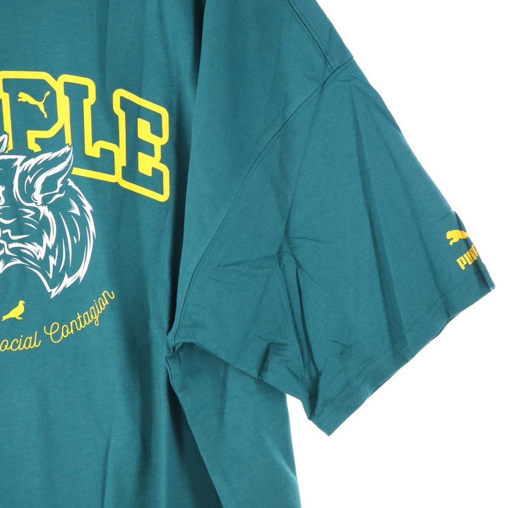 PUMA(プーマ) フロントプリント半袖Tシャツ 622201-43 グリーン