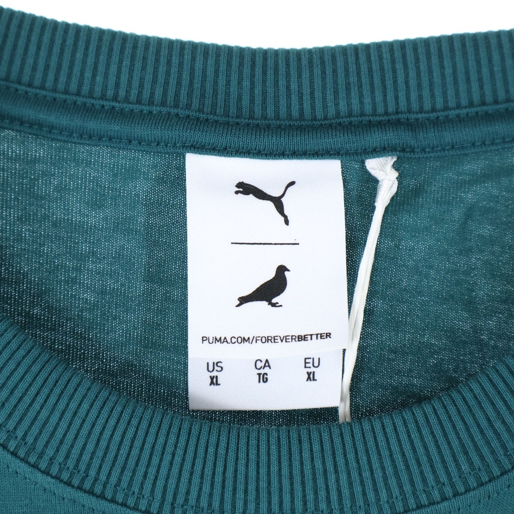 PUMA(プーマ) フロントプリント半袖Tシャツ 622201-43 グリーン