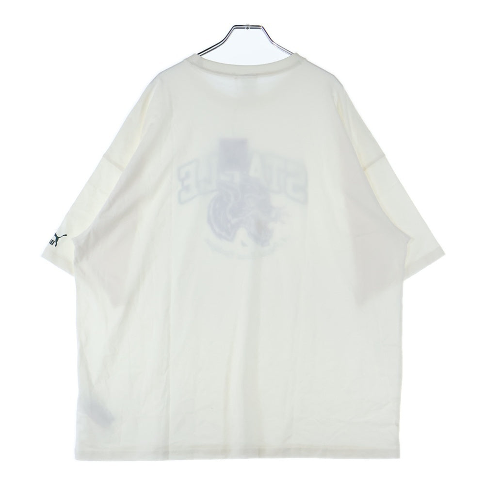 PUMA(プーマ) フロントプリント半袖Tシャツ 622201-65 アイボリー
