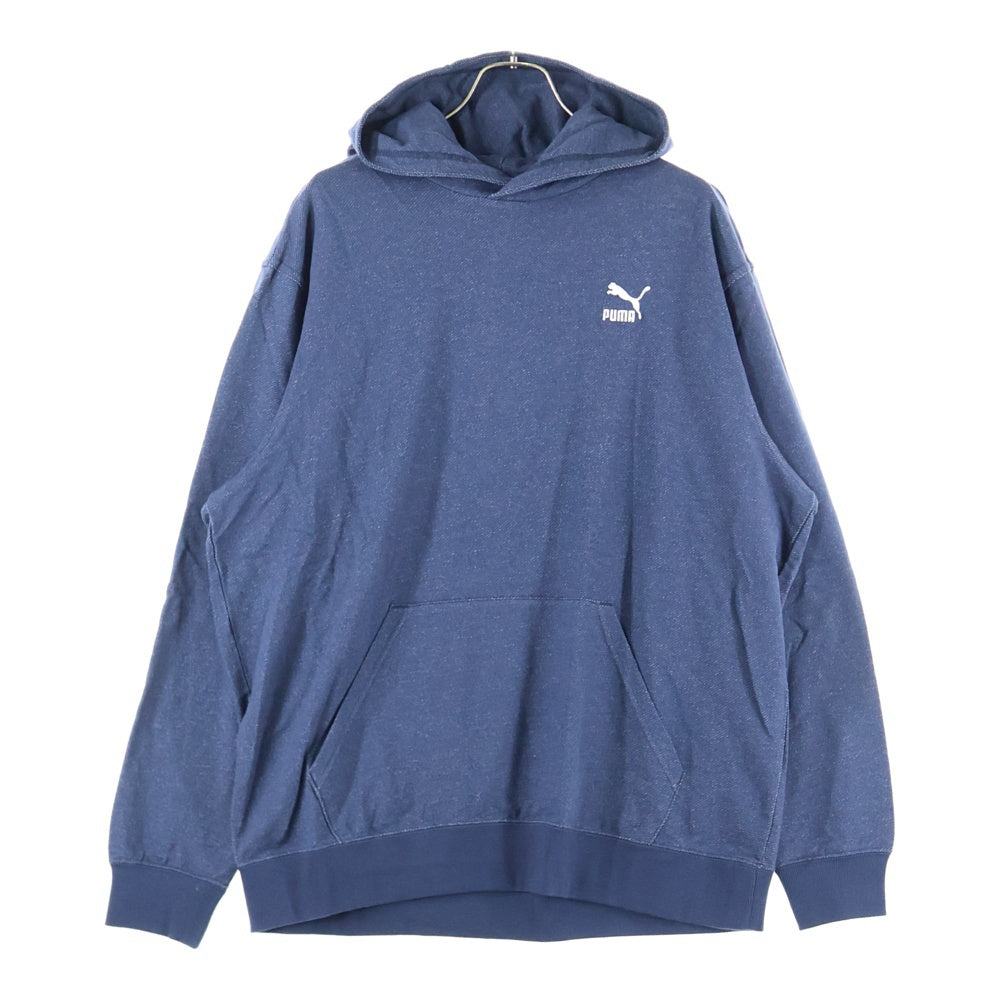 PUMA(プーマ) フロント刺繍プルオーバーパーカー 537369-97 ネイビー