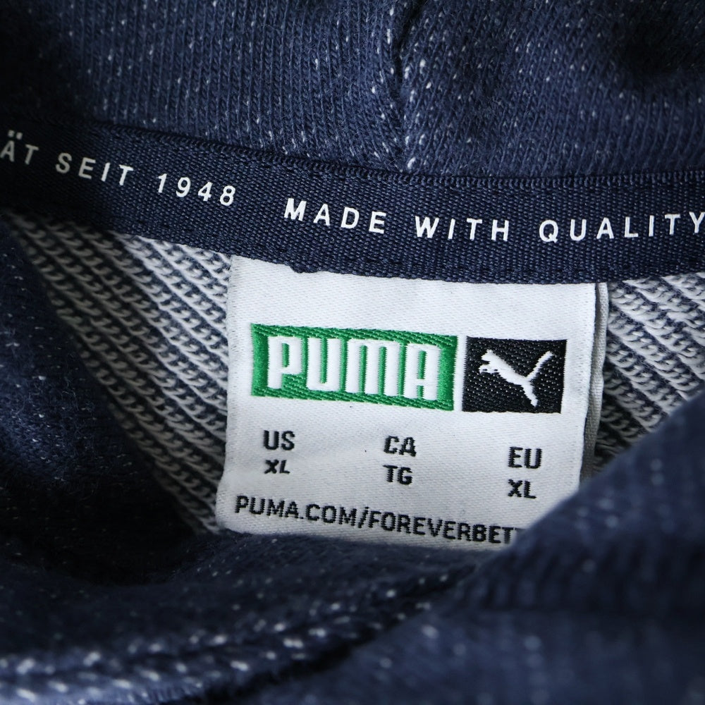PUMA(プーマ) フロント刺繍プルオーバーパーカー 537369-97 ネイビー