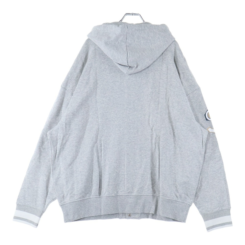 PUMA(プーマ) フロント刺繍スナップパーカー 539970-04 グレー