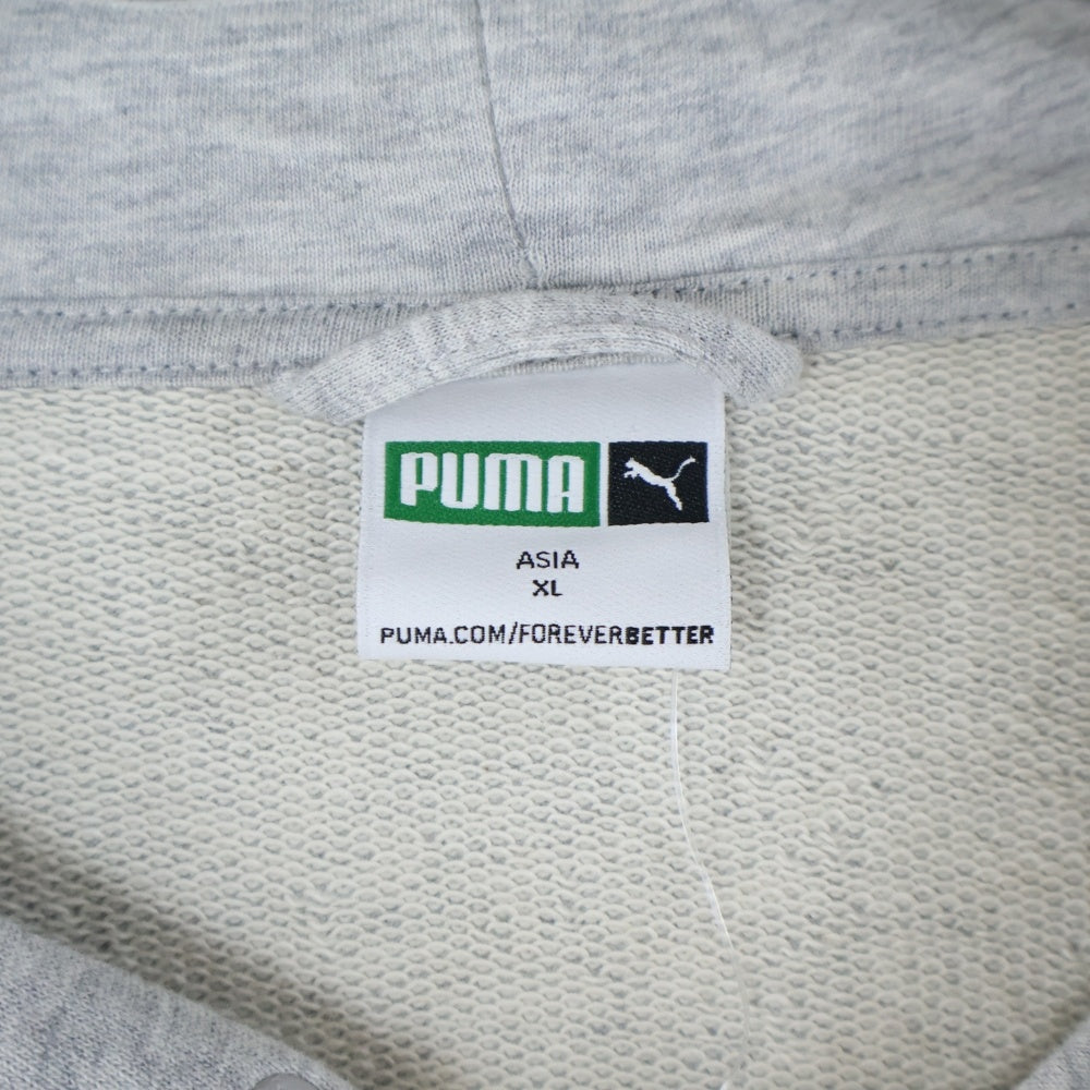 PUMA(プーマ) フロント刺繍スナップパーカー 539970-04 グレー