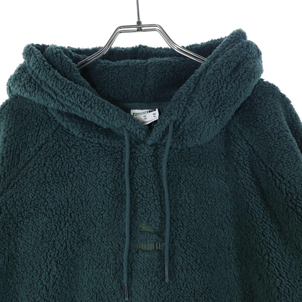 PUMA(プーマ) フロント刺繍プルオーバーボアパーカー 531509-80 グリーン