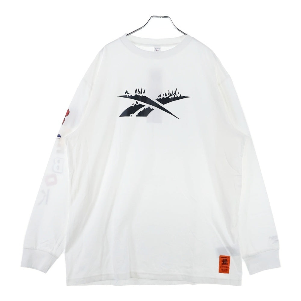 Reebok(リーボック) フロントプリント長袖Tシャツ GT4632 ホワイト
