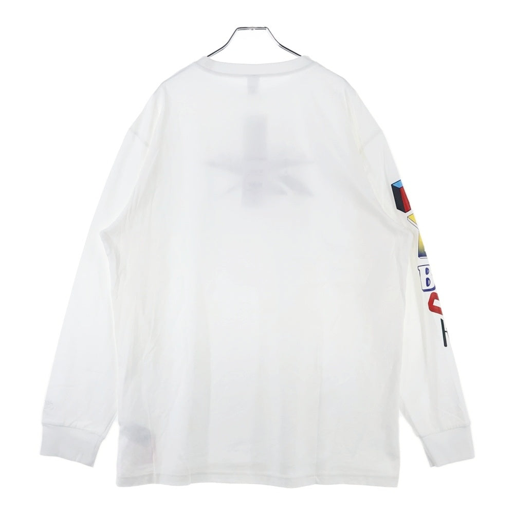 Reebok(リーボック) フロントプリント長袖Tシャツ GT4632 ホワイト