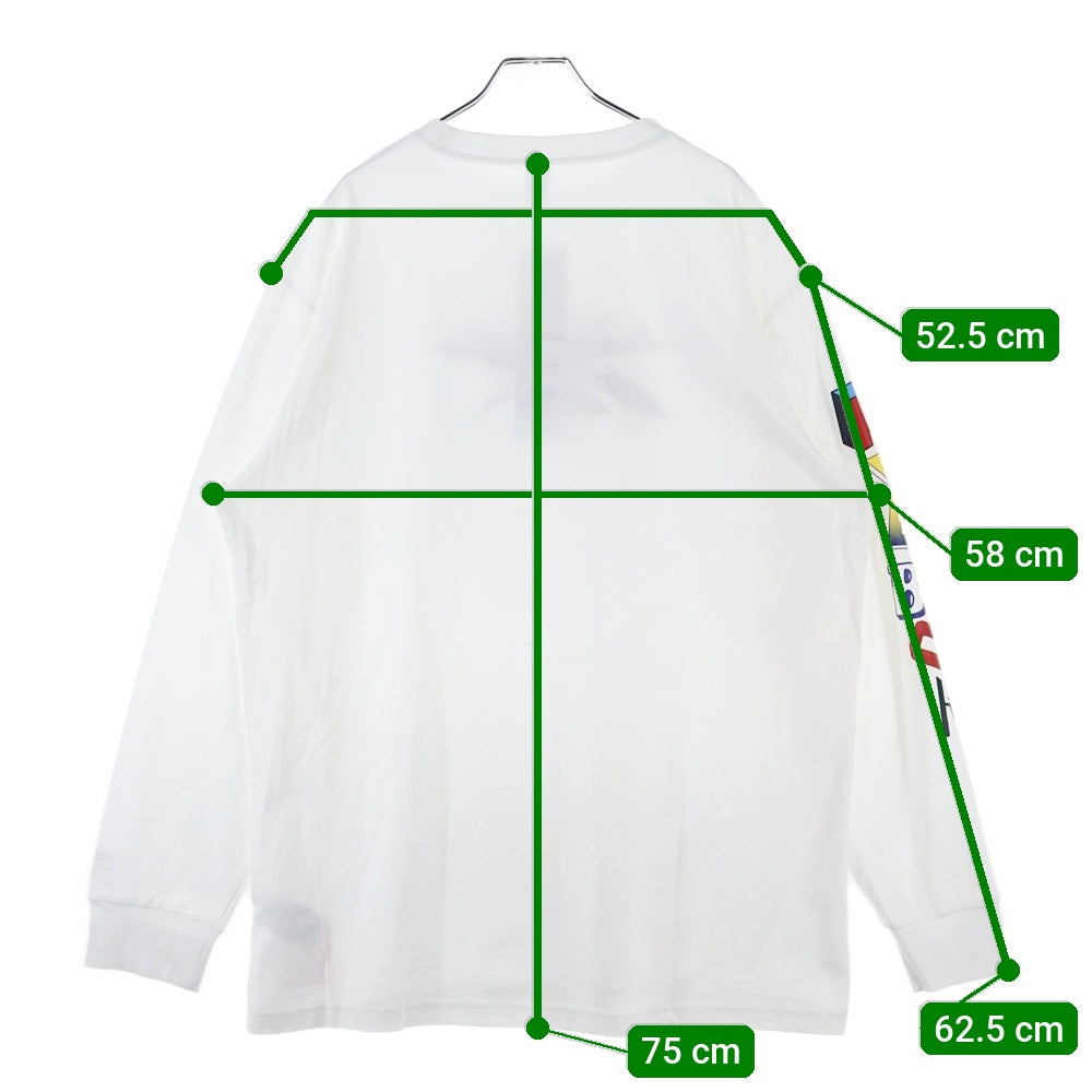 Reebok(リーボック) フロントプリント長袖Tシャツ GT4632 ホワイト