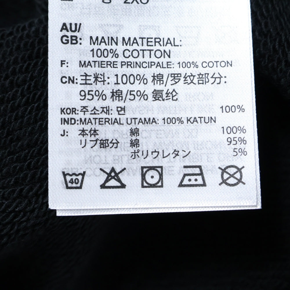 Reebok(リーボック) フロント刺繍クルーネックスウェットトレーナー HB6239 ブラック