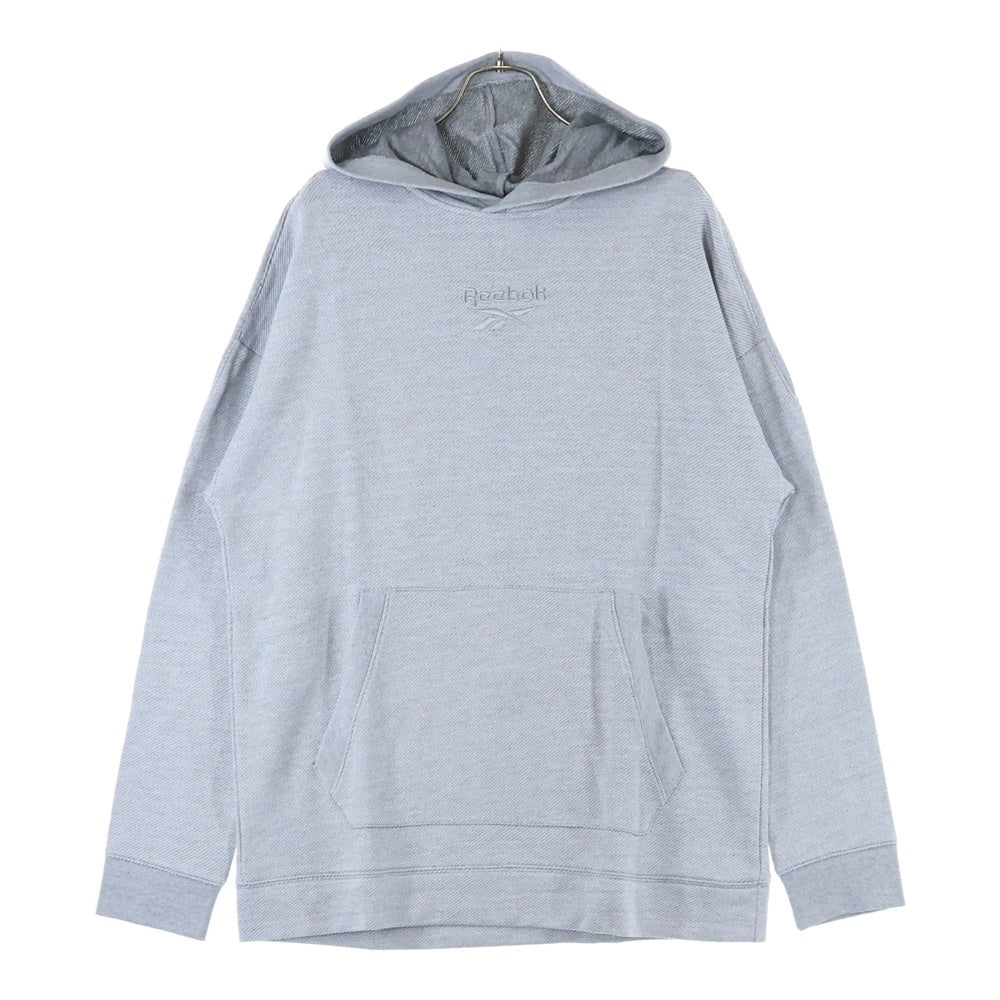 Reebok(リーボック) フロント刺繍プルオーバーパーカー GI8626 グレー