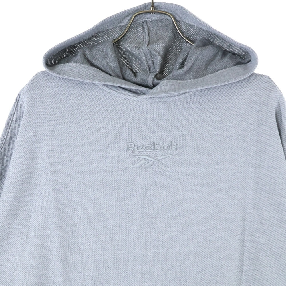Reebok(リーボック) フロント刺繍プルオーバーパーカー GI8626 グレー