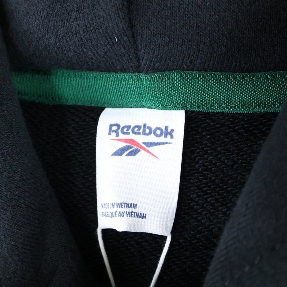 Reebok(リーボック) フロント刺繍プルオーバーパーカー GT4611 ブラック