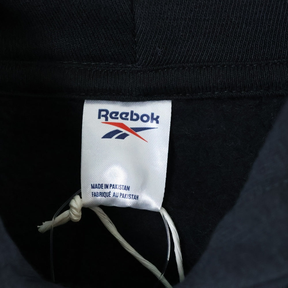 Reebok(リーボック) フロントプリントプルオーバーパーカー HS1276 ブラック