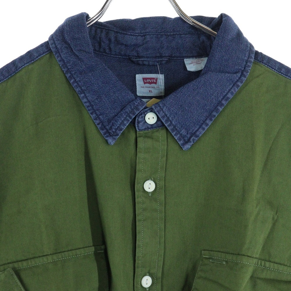 Levi's(リーバイス) フロントボタンデニムシャツ A5724-0001 ブルー/グリーン