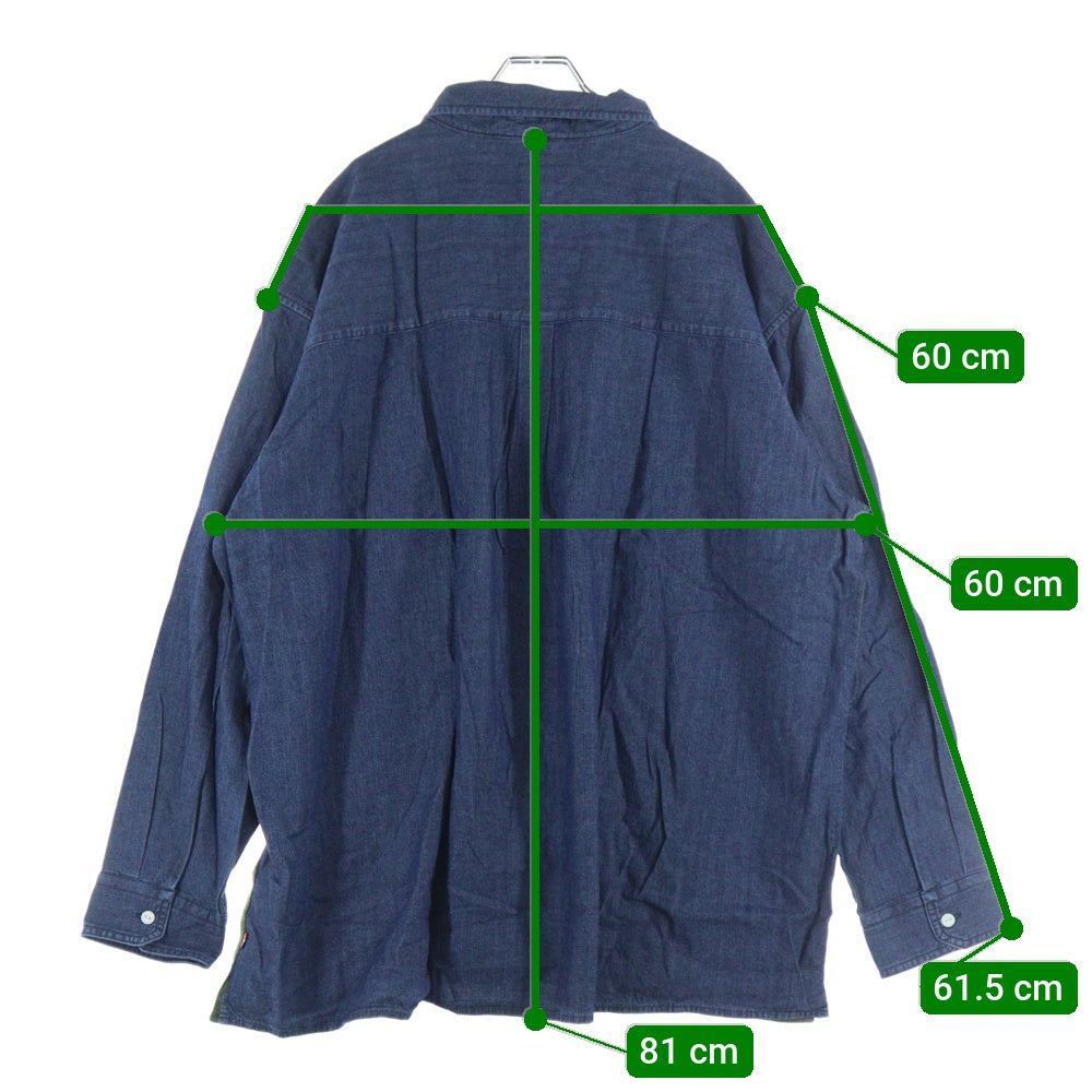 Levi's(リーバイス) フロントボタンデニムシャツ A5724-0001 ブルー/グリーン