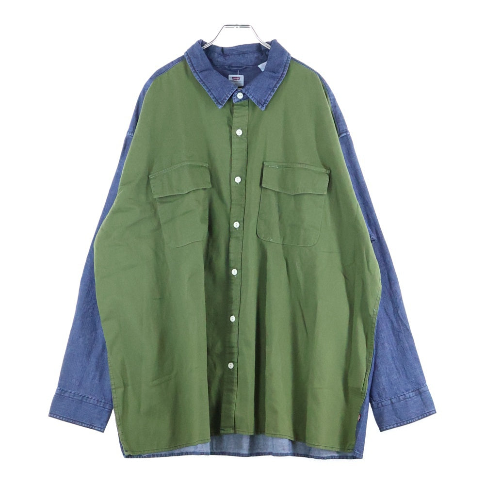 Levi's(リーバイス) フロントボタンデニムシャツ A5724-0001 ブルー/グリーン