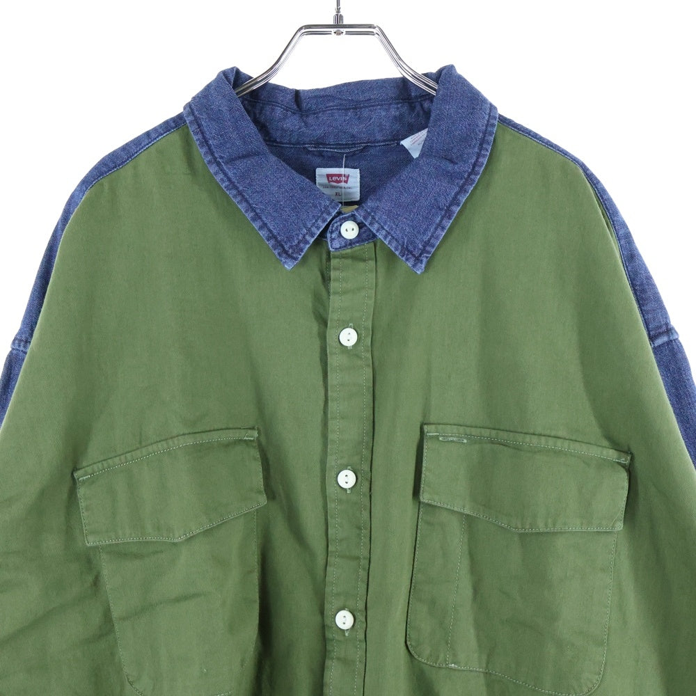 Levi's(リーバイス) フロントボタンデニムシャツ A5724-0001 ブルー/グリーン