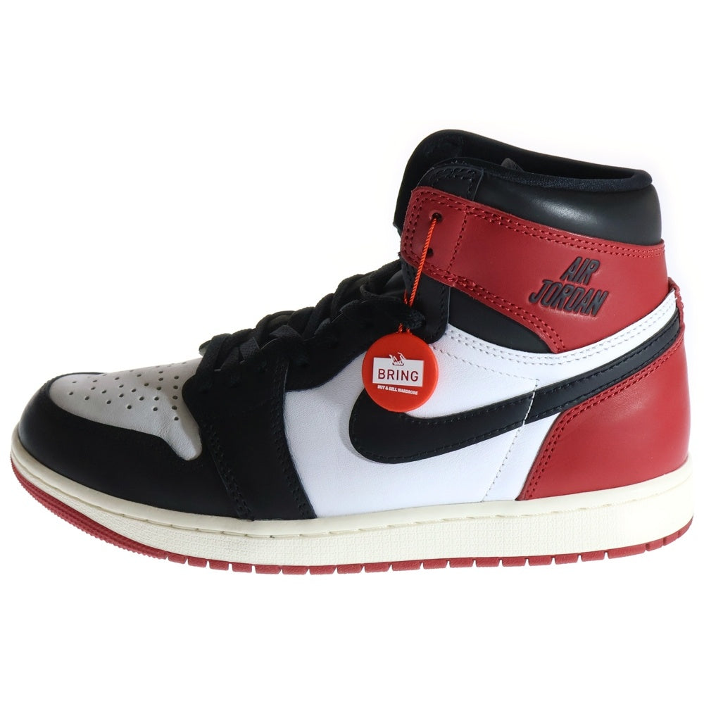 NIKE(ナイキ) AIR JORDAN 1 RETRO HIGH OG DZ5485-106 エアジョーダン1ブラックトゥリイマジンド ハイカットスニーカー ホワイト/ブラック/レッド US9/27cm