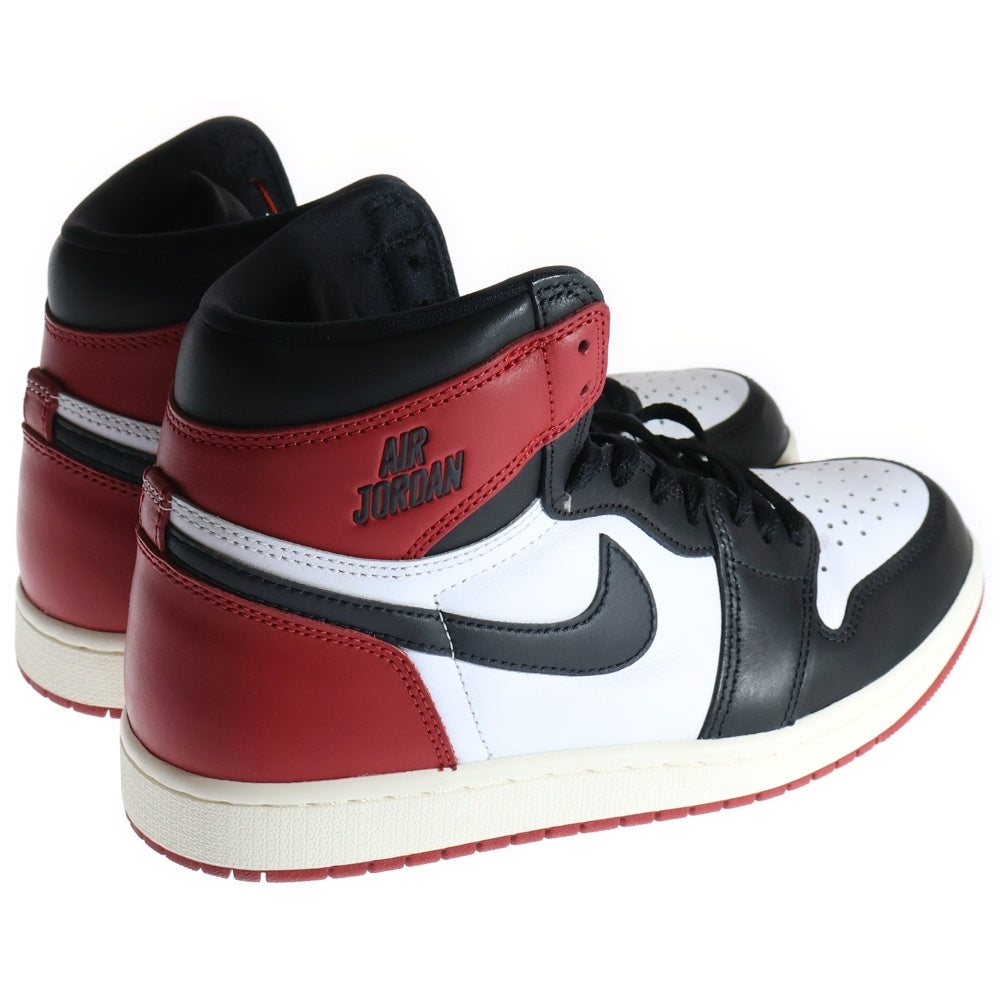 NIKE(ナイキ) AIR JORDAN 1 RETRO HIGH OG DZ5485-106 エアジョーダン1ブラックトゥリイマジンド ハイカットスニーカー ホワイト/ブラック/レッド US9/27cm