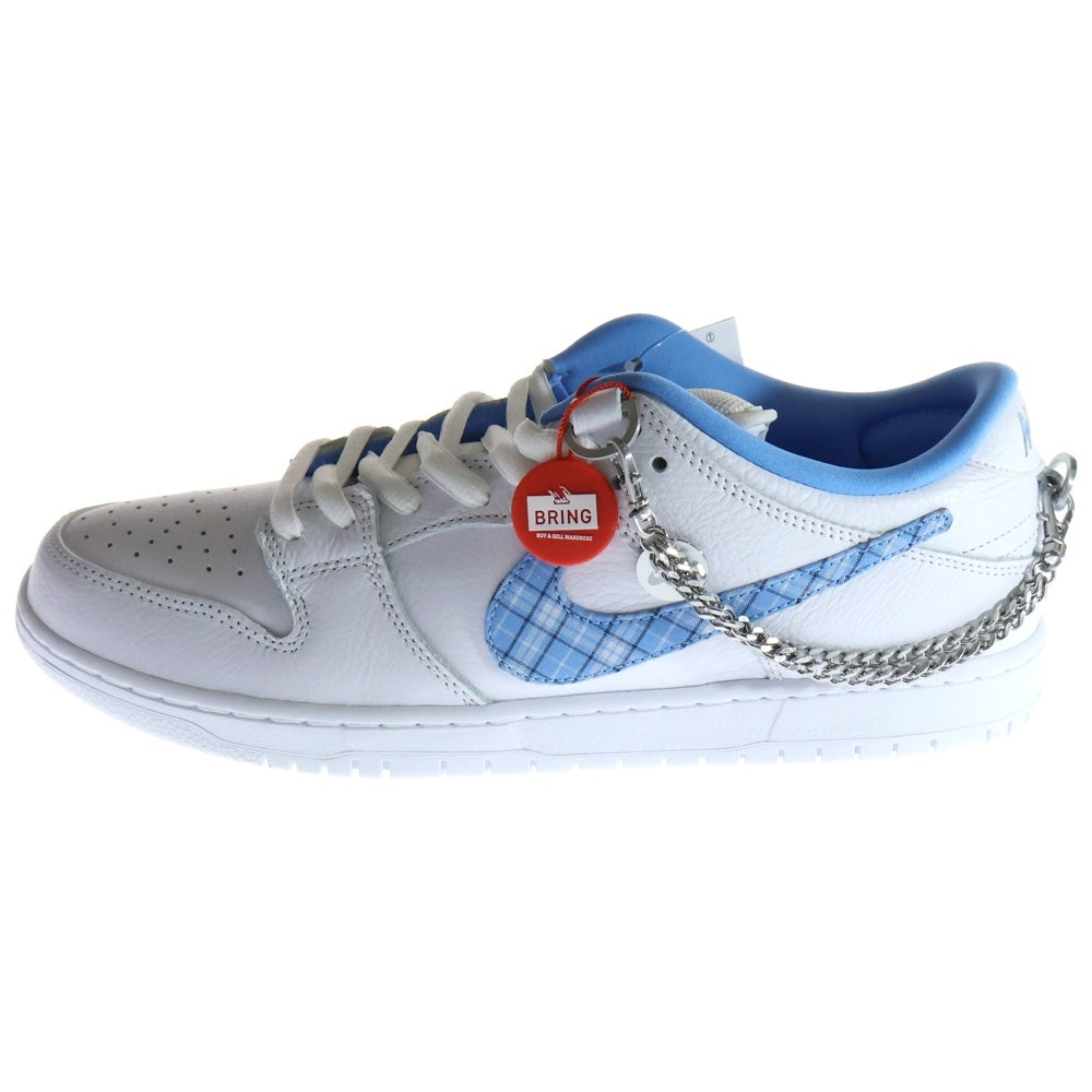 NIKE SB(ナイキエスビー) ×Nicole Hause DUNK LOW PRO FZ8802-100 ニコールハウゼ ダンク プロ ローカットスニーカー ホワイト/ブルー US13/31.0cm