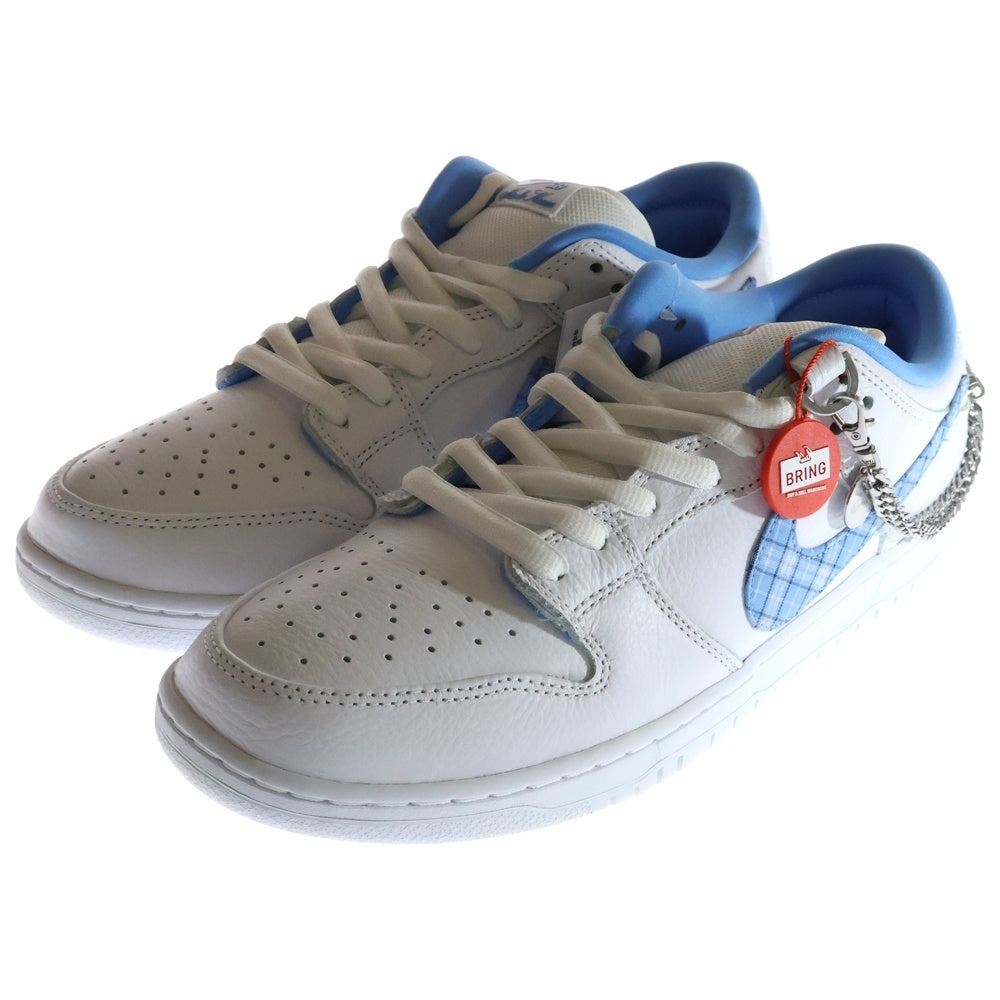 NIKE SB(ナイキエスビー) ×Nicole Hause DUNK LOW PRO FZ8802-100 ニコールハウゼ ダンク プロ ローカットスニーカー ホワイト/ブルー US13/31.0cm
